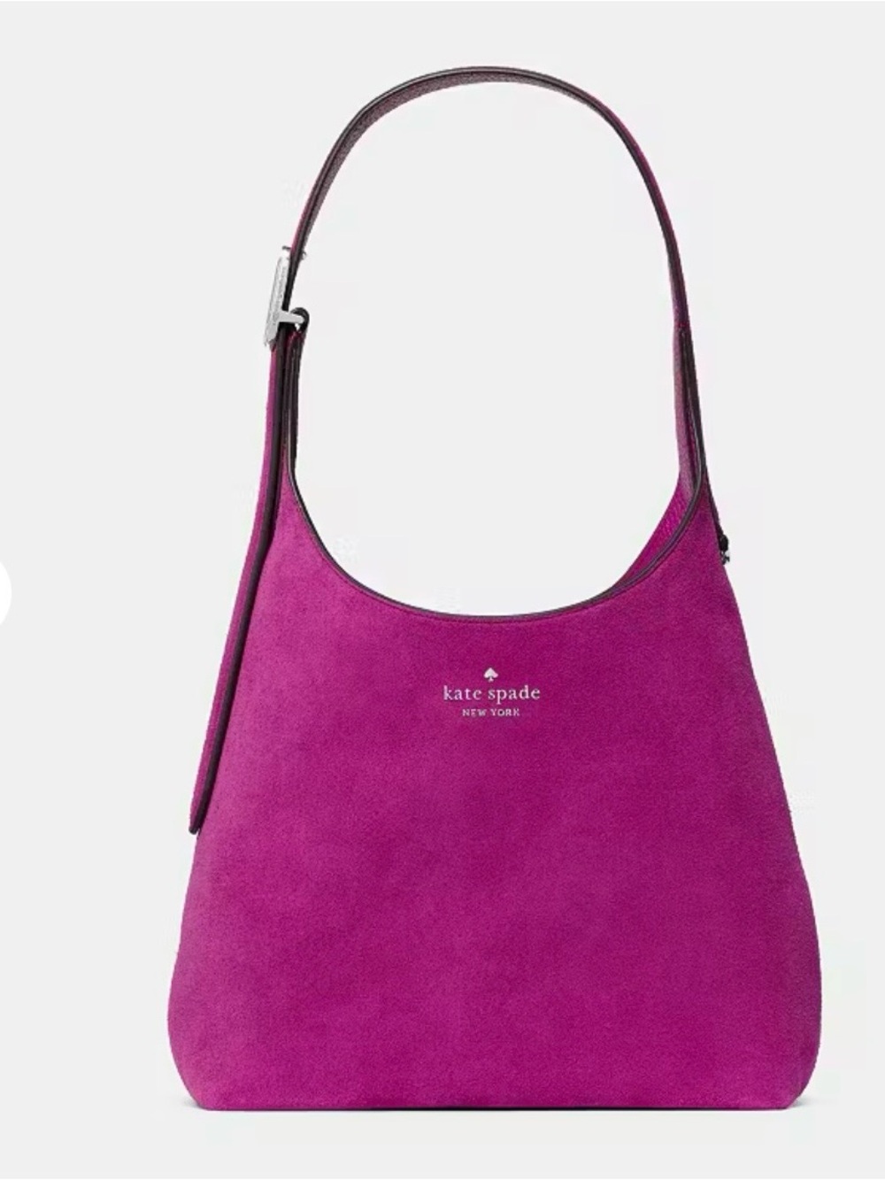 ♠️ Kate Spade 454 Suede Small Shoulder Bag- beet ♠️ - Picture 2 of 14